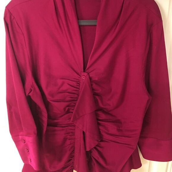 Antonio Melani Ruched Front Blouse - Picture 3 of 10